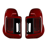 HR3 Billiard Red / Vivid Black Vented Lower Fairing Kit For Harley Touring Models 2014-2023 (Fits water cooled models)